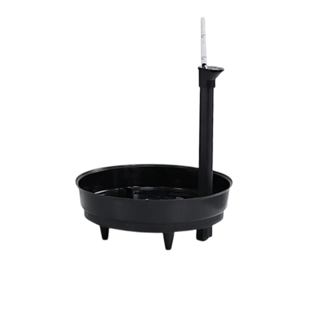 Topf-Drainagegitter und Wasserstandsanzeiger Schwarz