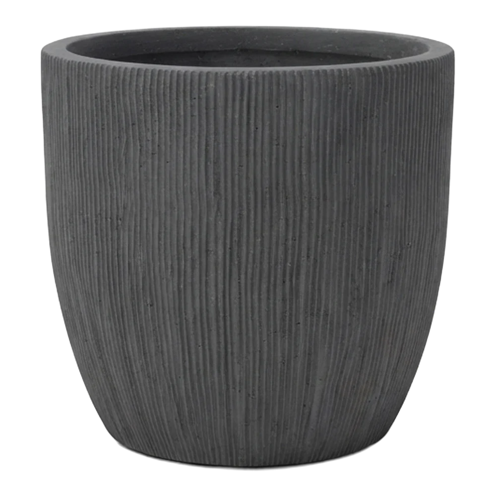 أصيص OVAL من الـFiberclay أنثراسيت