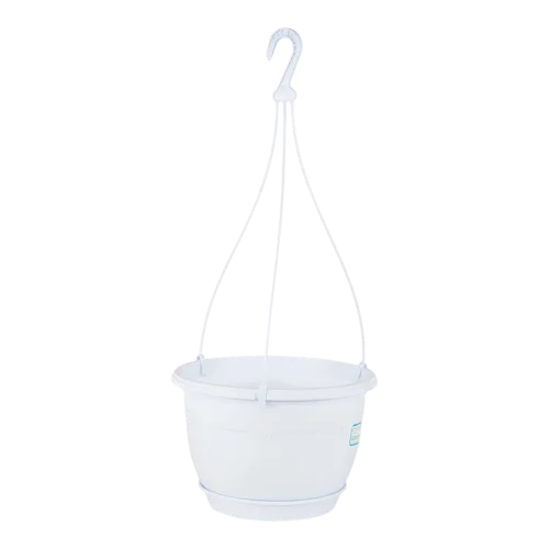 Askılı Safir Makrome Saksı – UV Dayanımlı Parlak Balkon Saksısı