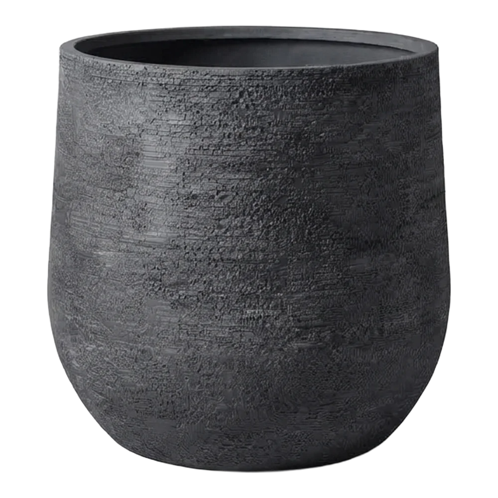 TERRA Fiberclay-Pflanztopf Anthrazit