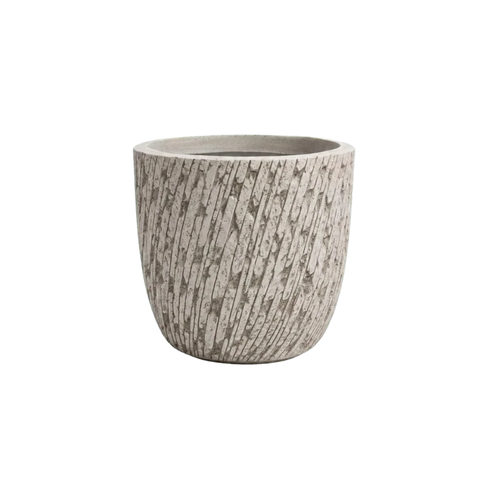 KALE Fiberclay-Pflanztopf Beige