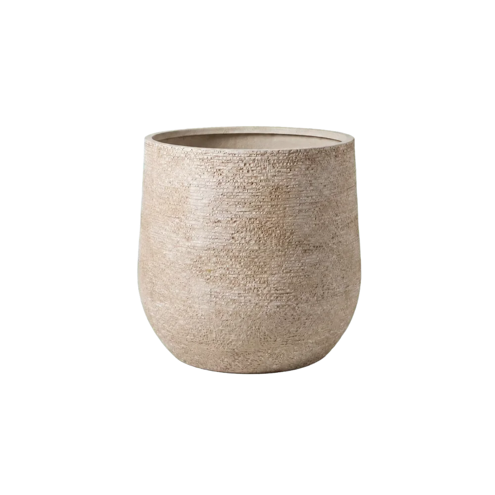 TERRA Fiberclay-Pflanztopf Beige